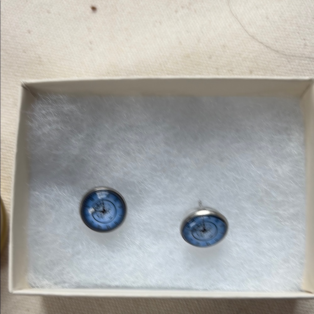 Fun Blue Stud Earrings